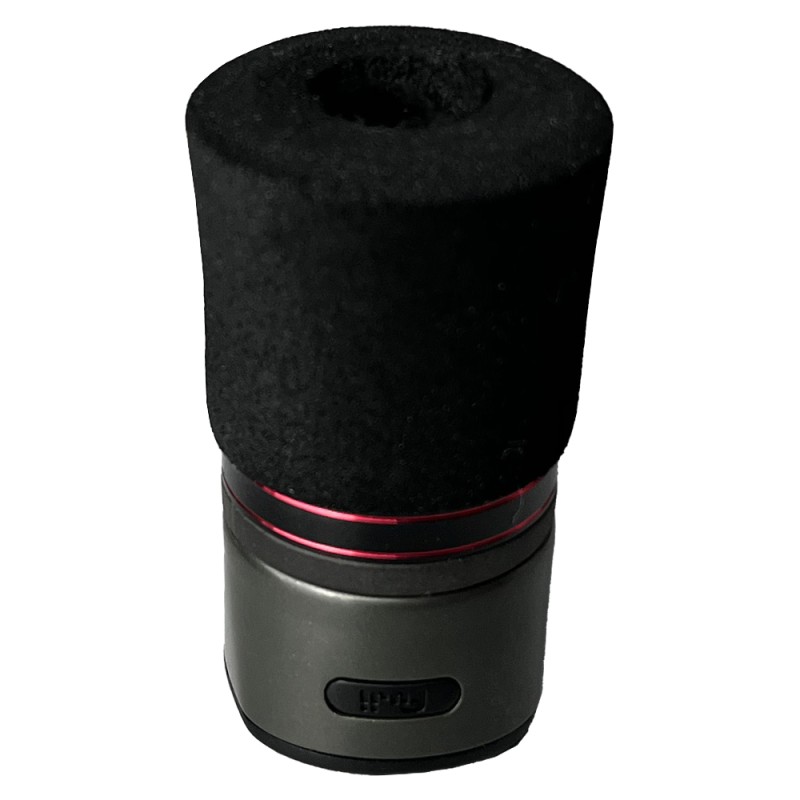 FOREGRIP DE EVA COM PORCA BC E DETALHE VERMELHO DUPLO METÁLICO